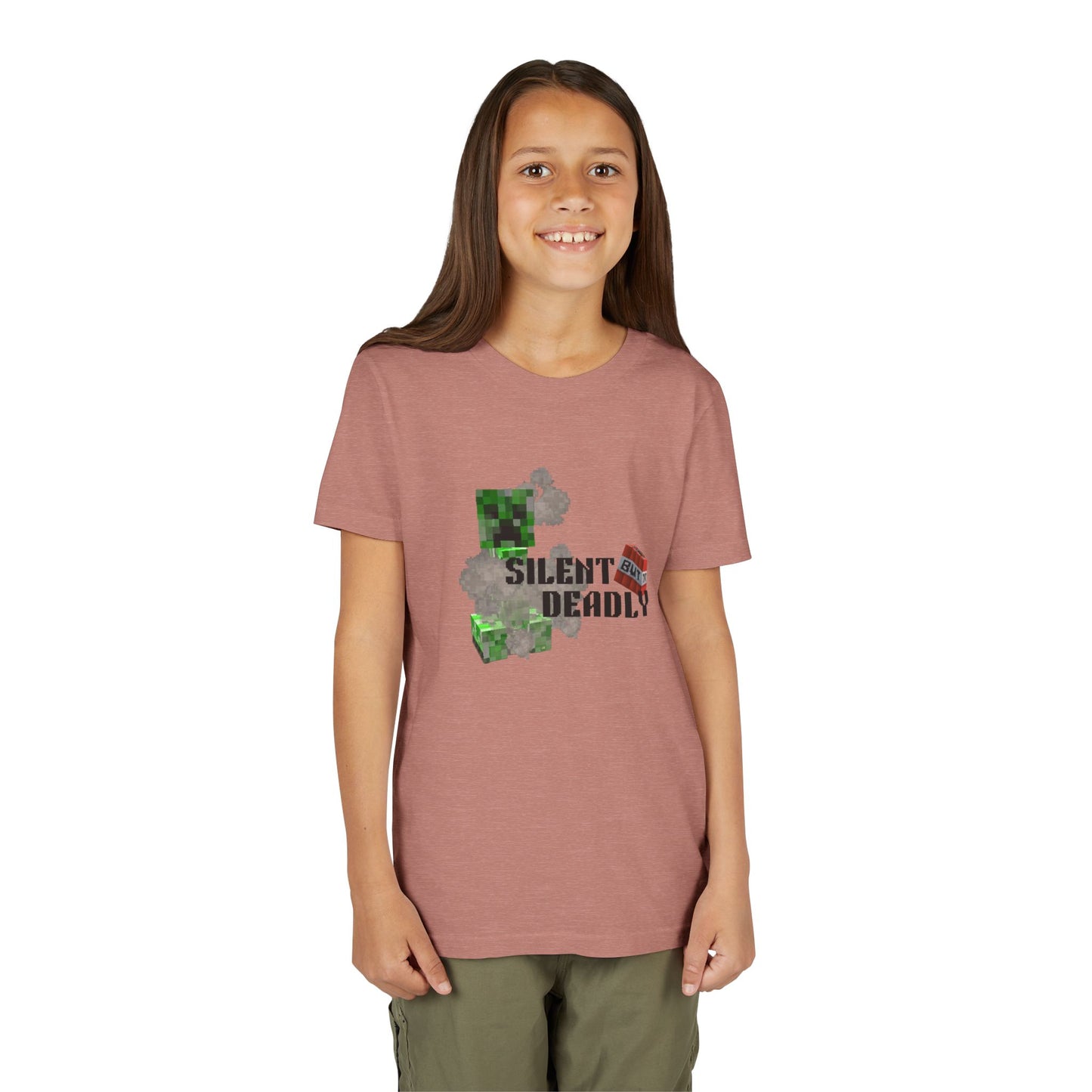 Silent Deadly Youth Short Sleeve Tee - Fun Minecraft-Inspired Shirt for Kids