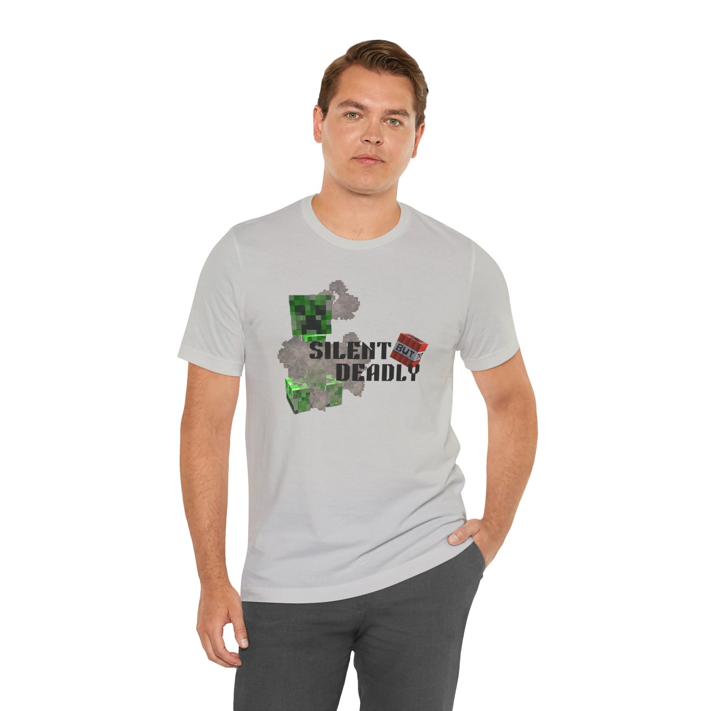 Minecraft Inspired Unisex Jersey Tee - Silent but Deadly Edition