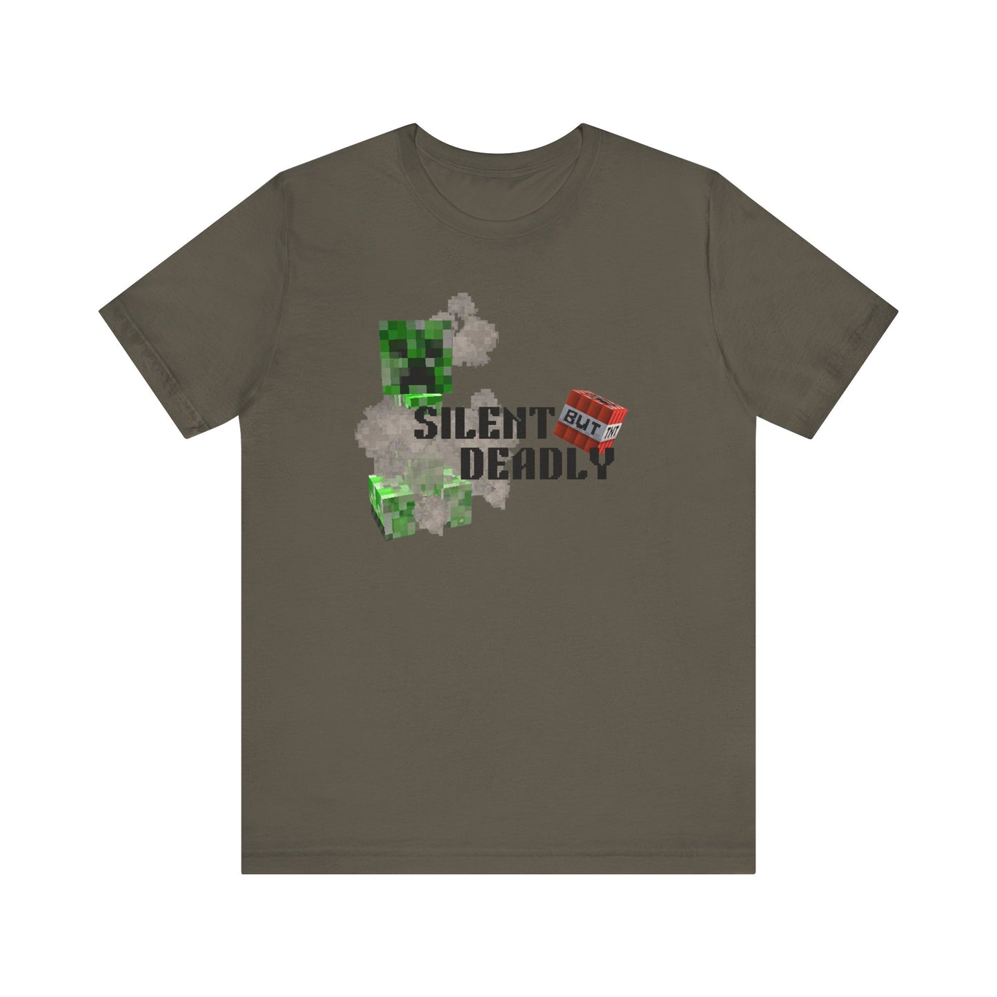 Minecraft Inspired Unisex Jersey Tee - Silent but Deadly Edition