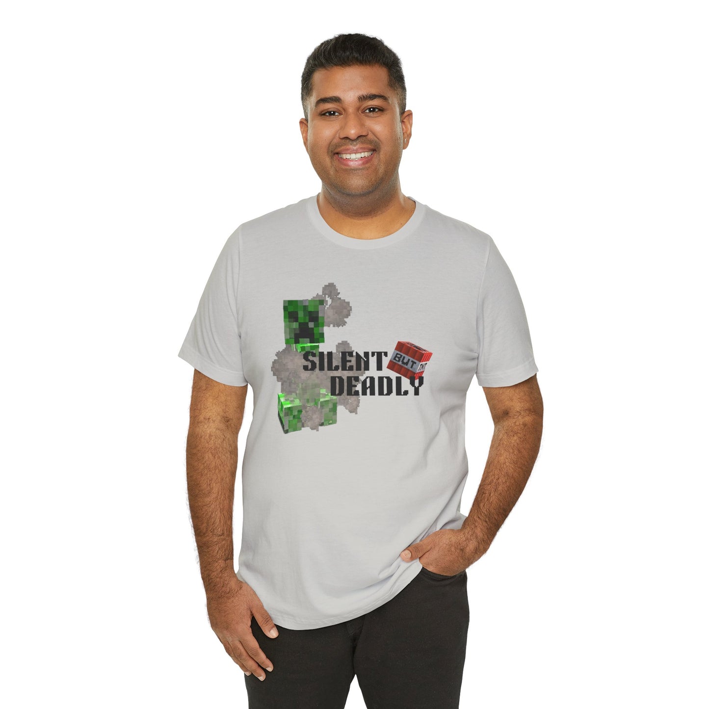Minecraft Inspired Unisex Jersey Tee - Silent but Deadly Edition