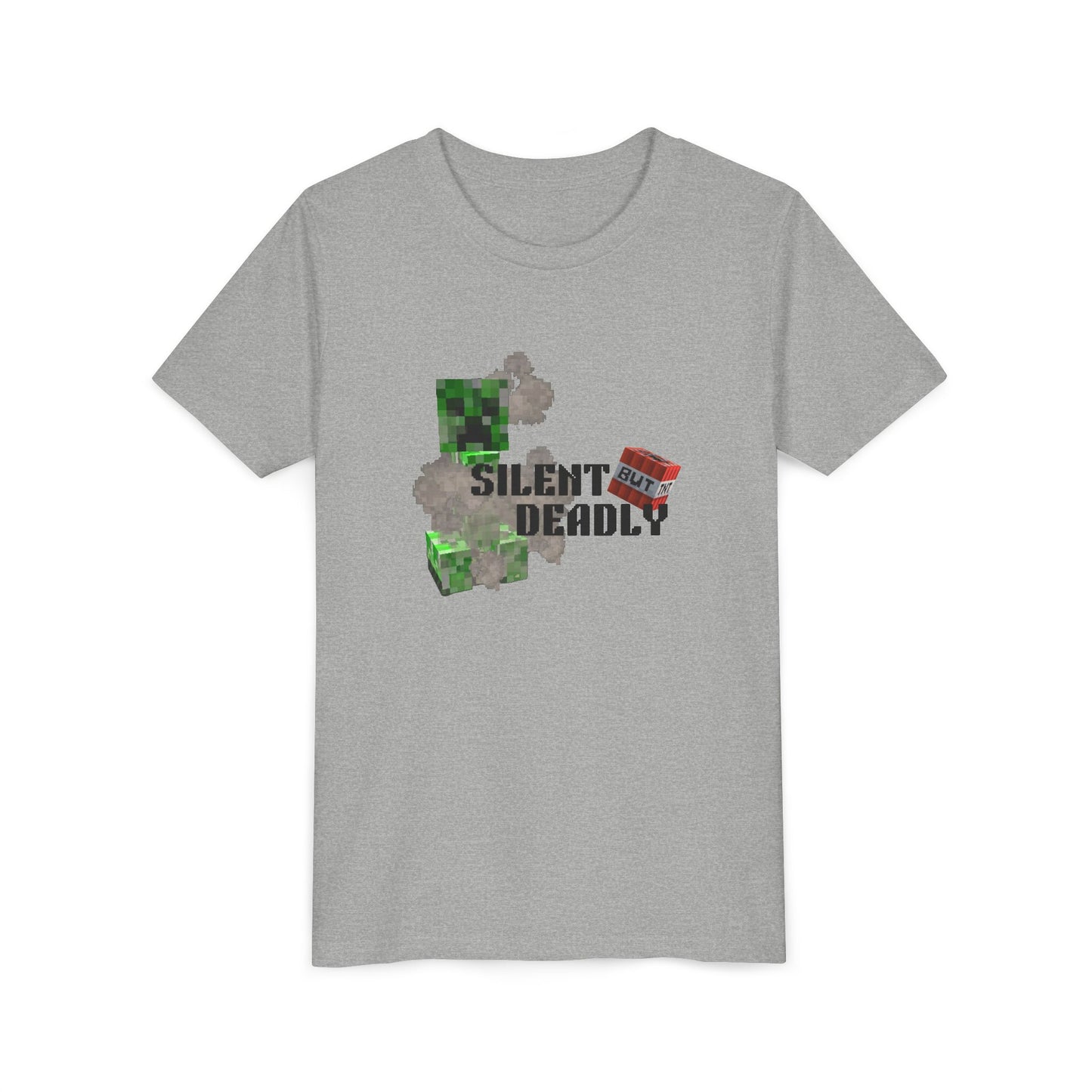 Silent Deadly Youth Short Sleeve Tee - Fun Minecraft-Inspired Shirt for Kids