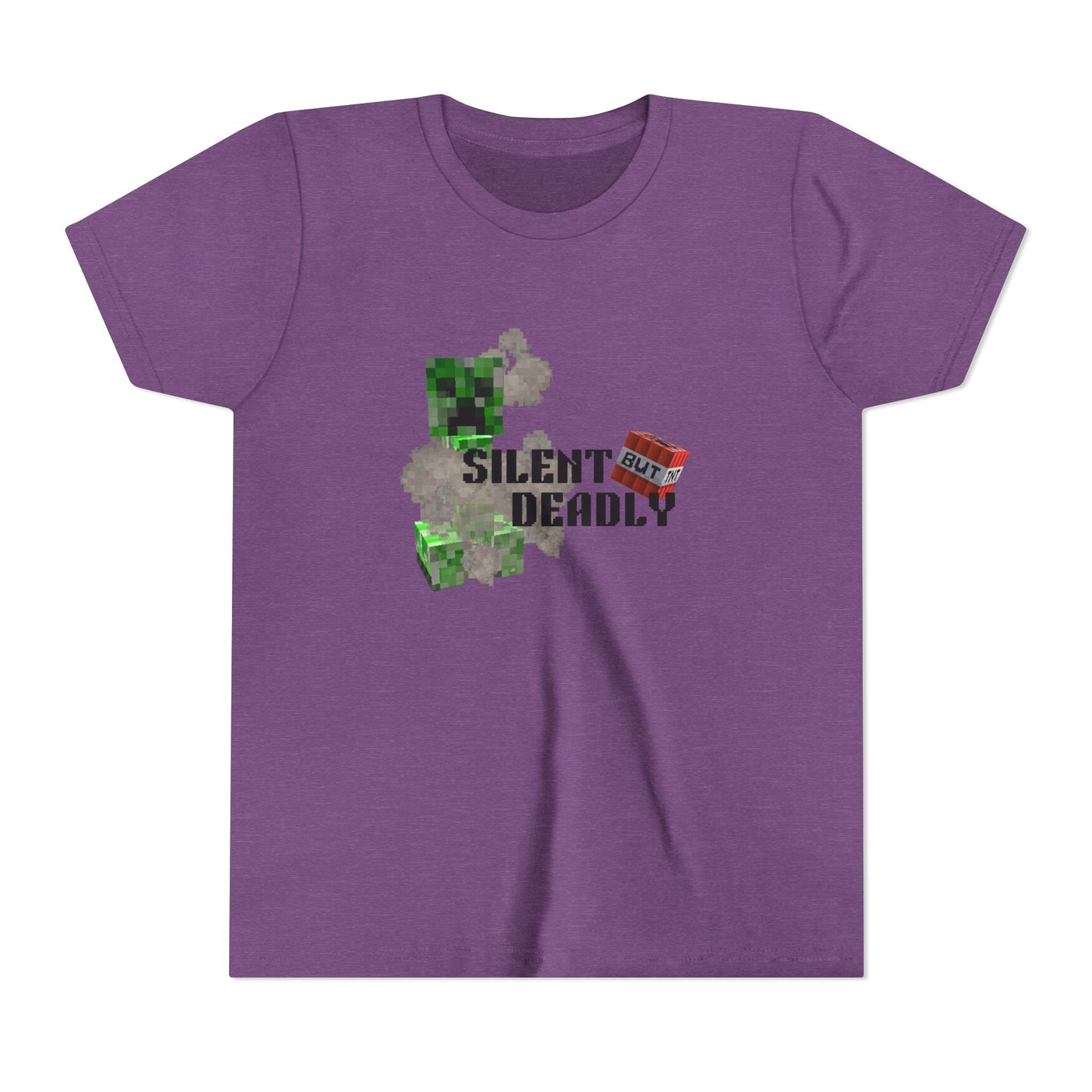 Silent Deadly Youth Short Sleeve Tee - Fun Minecraft-Inspired Shirt for Kids
