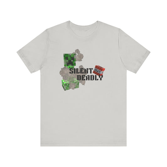Minecraft Inspired Unisex Jersey Tee - Silent but Deadly Edition